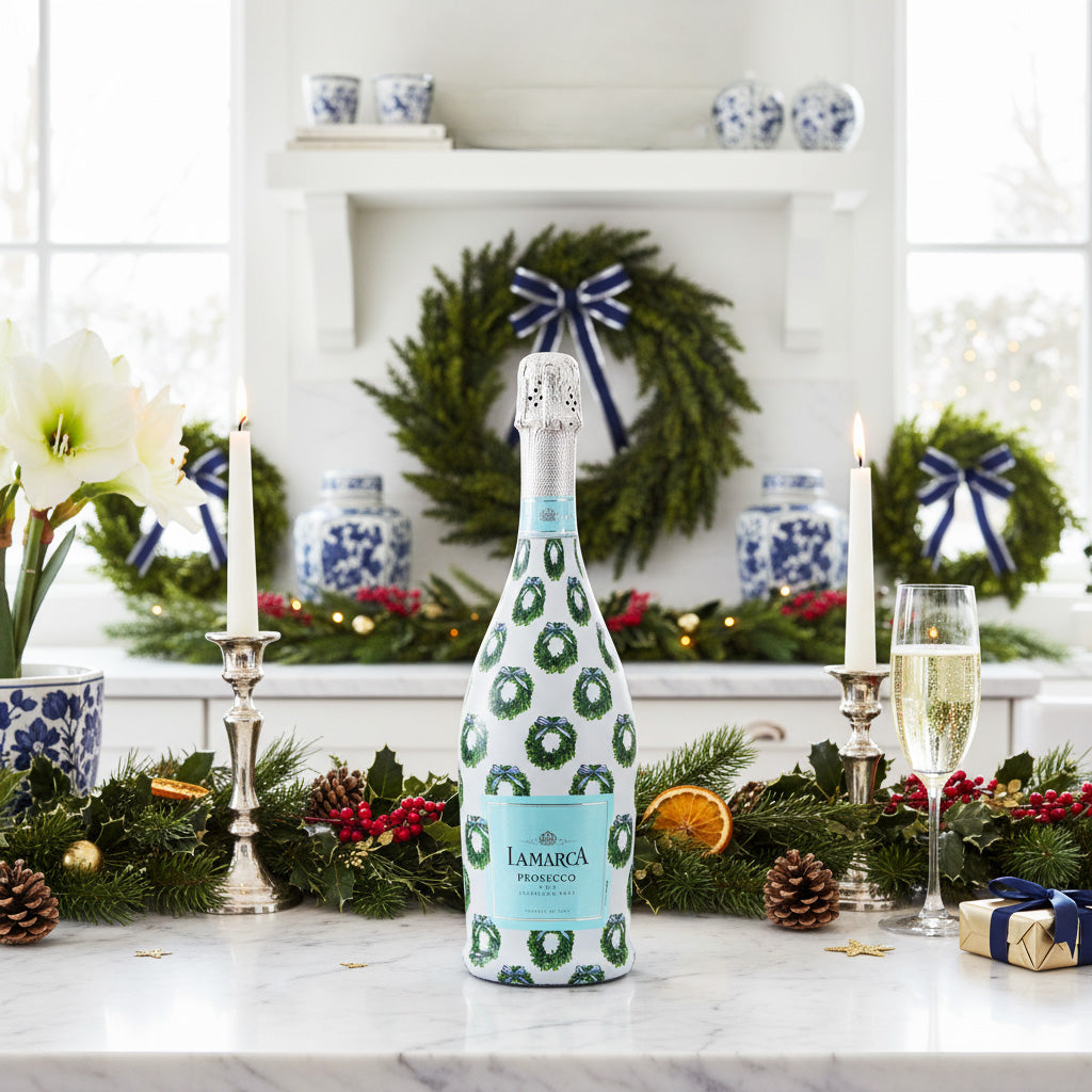 Beau Bottles WH Hostess Boxwood Wreaths - Prosecco Collection