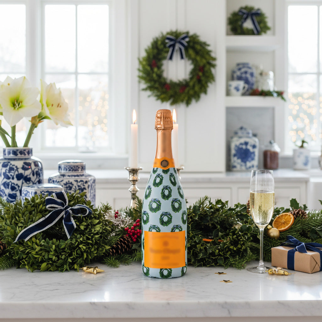 Beau Bottles WH Hostess Boxwood Wreaths - Champagne Collection