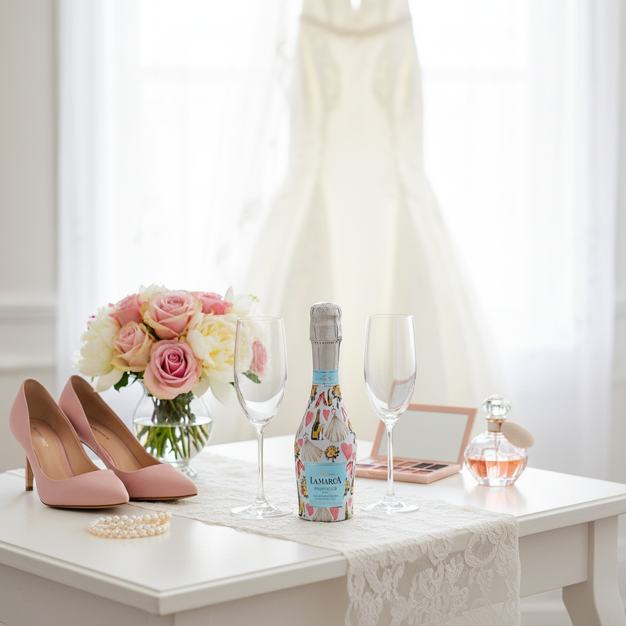 Beau Bottles Wedding Romance - MINI Prosecco Collection - Set of 6 (Wraps Only)