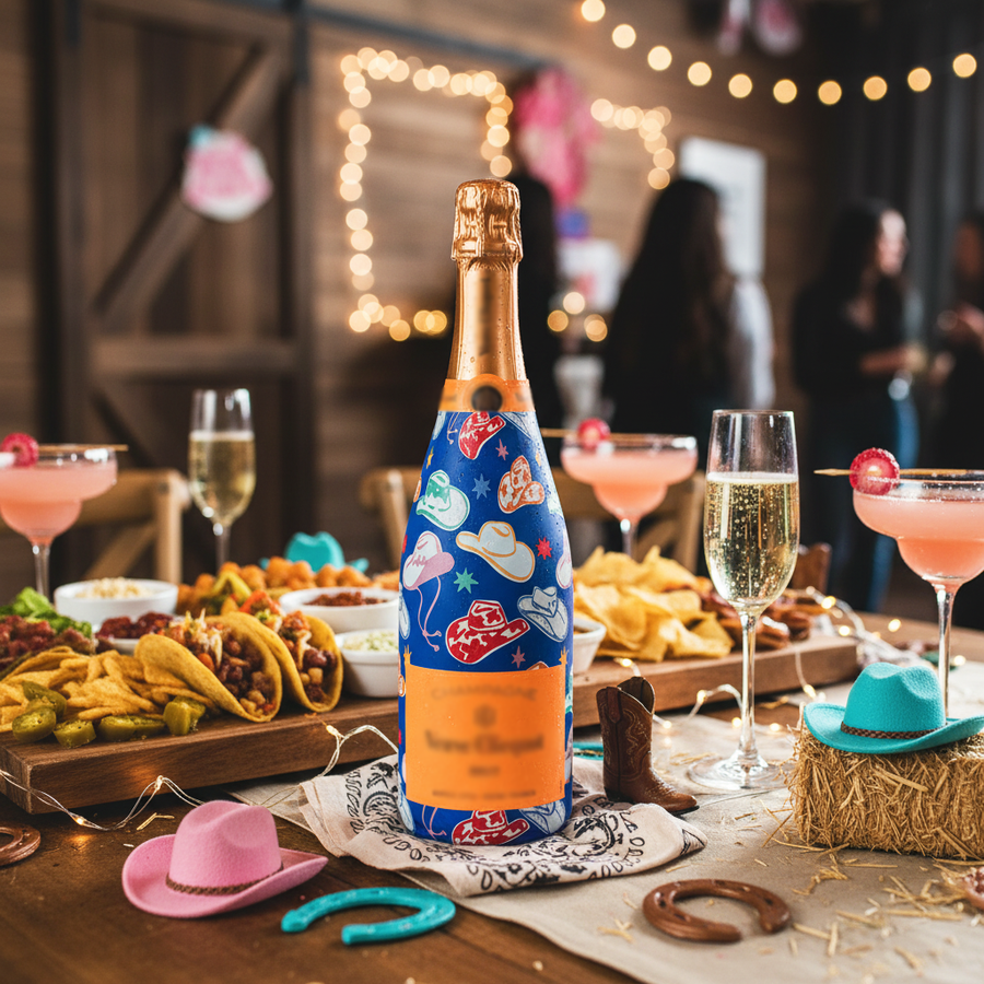 Beau Bottles Colorful Western Hats- Champagne Collection