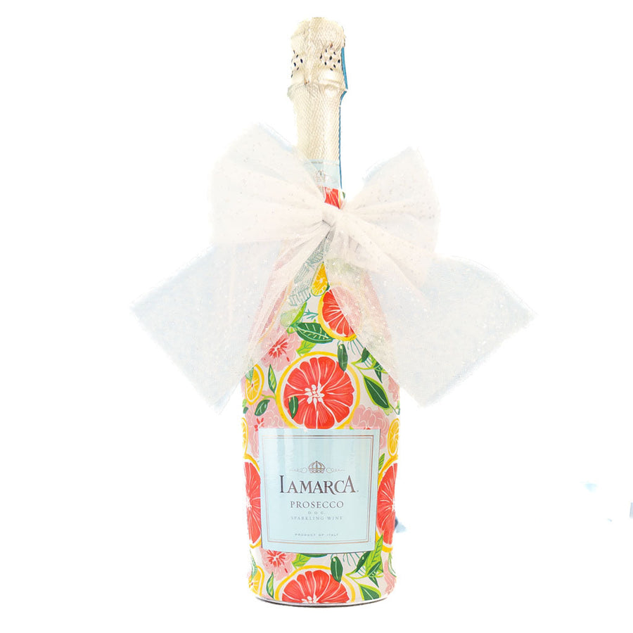 Beau Bottles White Tulle Bottle Bow