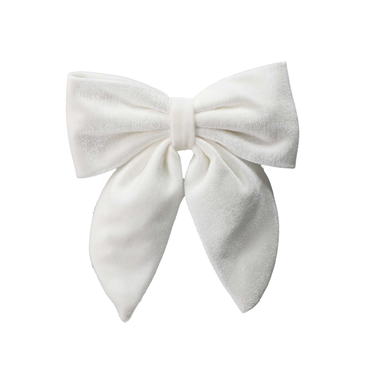 Beau Bottles White Velvet Bottle Bow