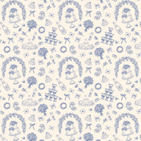 Thumbnail for Blue Wedding Toile Designer Wrap on EVERVASE