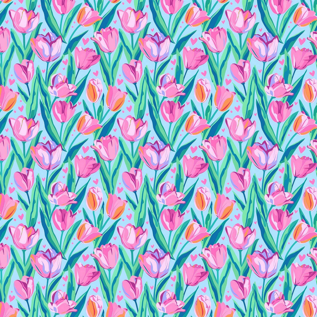 Blushing Tulip Garden Bottle Wrap on La Marca Prosecco