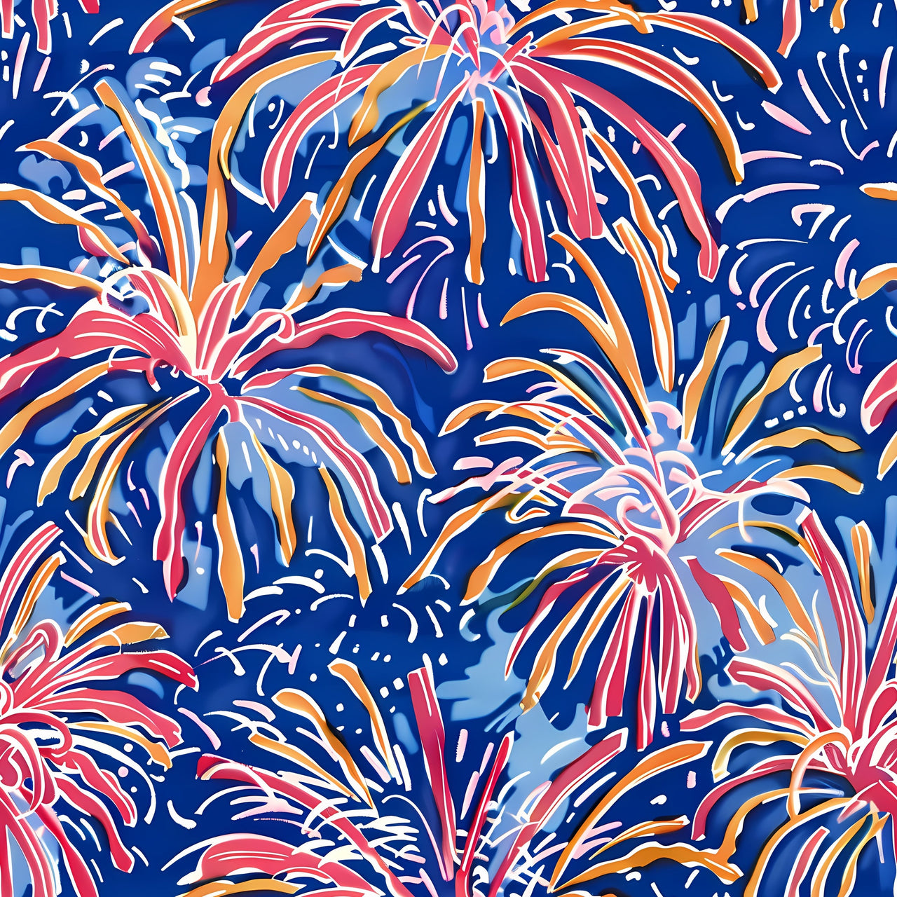 Festive Fireworks Bottle Wrap on Champagne Bottle