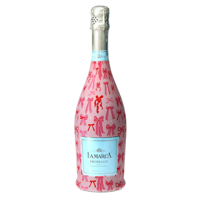 Pretty in Bows Prosecco Bottle Wrap — 360 view
