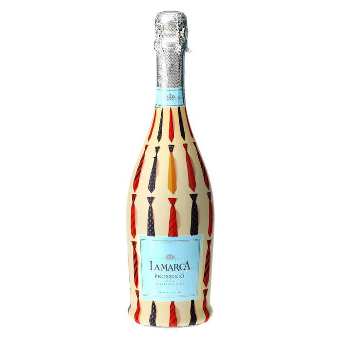 Large Ties Prosecco Bottle Wrap — 360 view