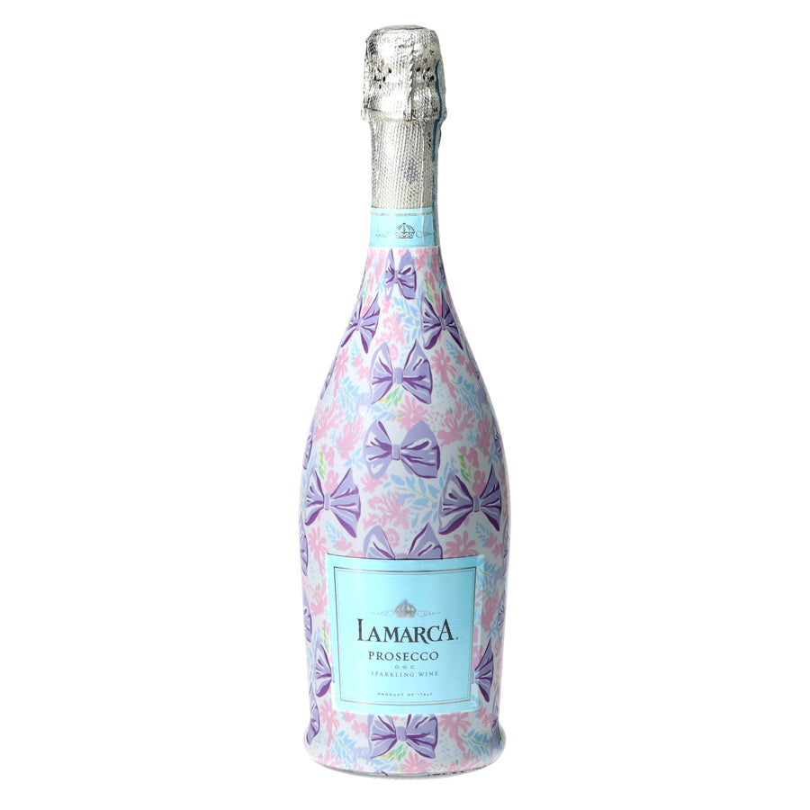 Beau Bottles Lavender Lace Bows - Prosecco Collection — 360 view
