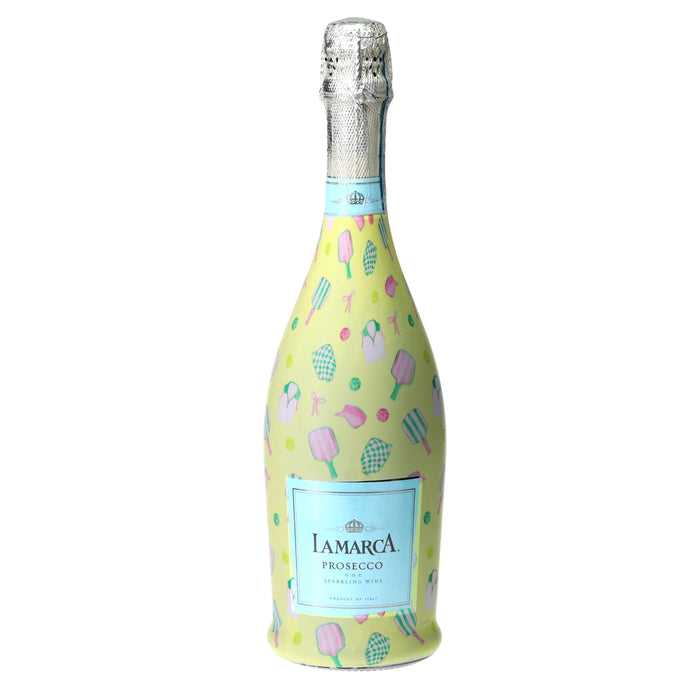 Paddles & Ribbons Prosecco Bottle Wrap — 360 view