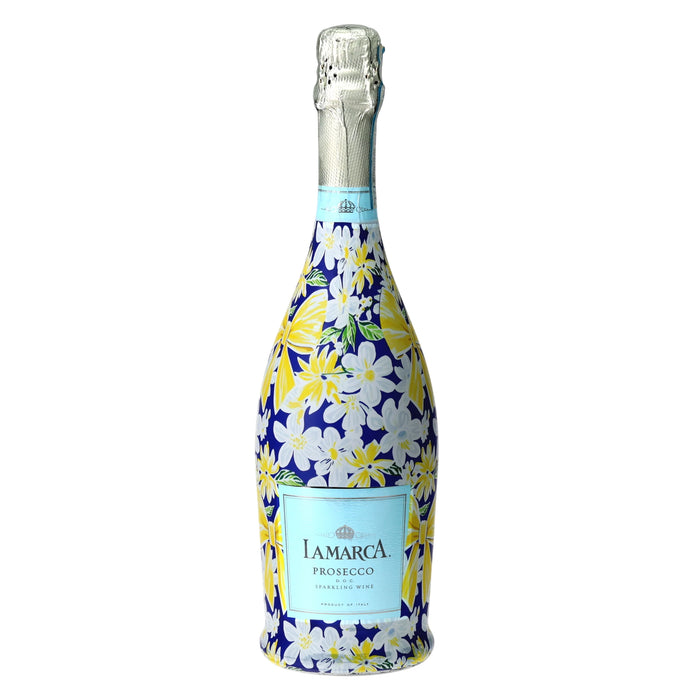 Summer Daisies Prosecco Bottle Wrap — 360 view