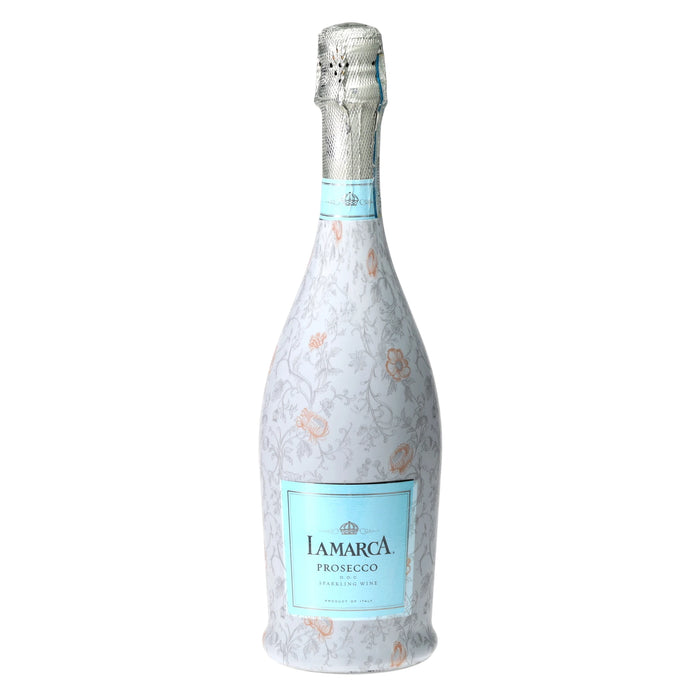 Floral Bridal Bliss Prosecco Bottle Wrap — 360 view