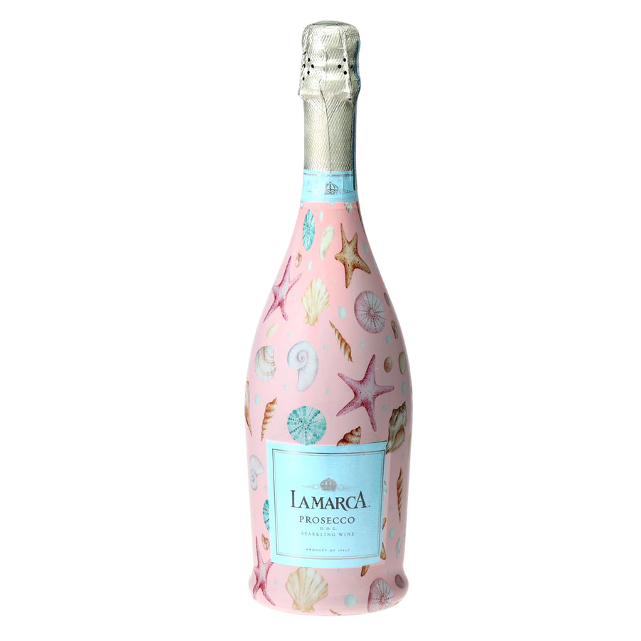 Beau Bottles Pink Seashells - Prosecco Collection — 360 view