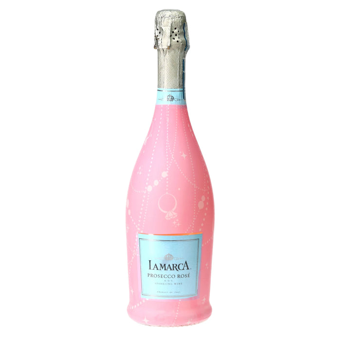 Pink Pearls & Prosecco Prosecco Bottle Wrap — 360 view