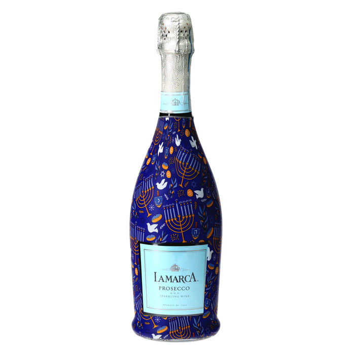 Limited Edition Hanukkah Prosecco Bottle Wrap — 360 view
