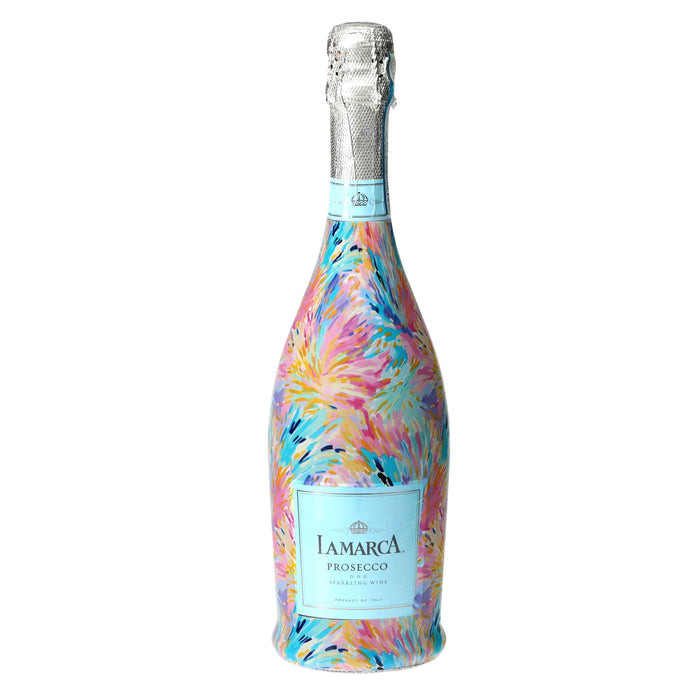Pastel Celebration Prosecco Bottle Wrap — 360 view