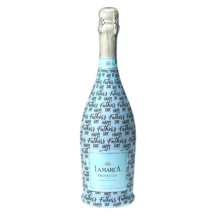 Happy Fathers Day Prosecco Bottle Wrap — 360 view