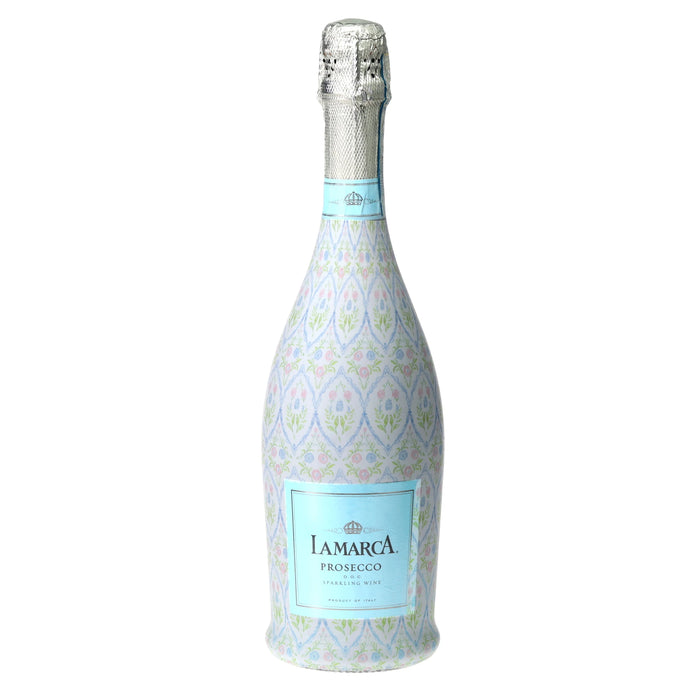 Wrap Grandmillienial Floral Medallion Prosecco Bottle Wrap — 360 view