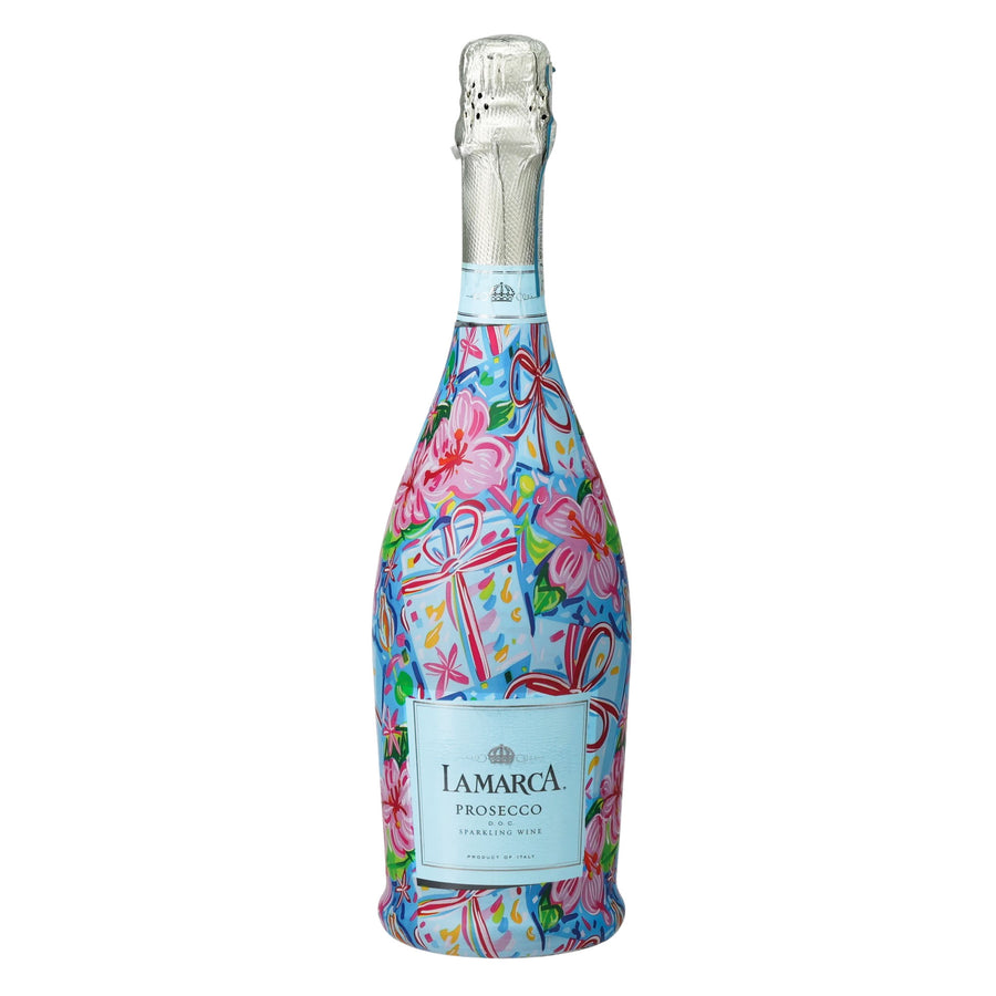 Beau Bottles Preppy Happy Birthday Brushed Presents- Prosecco Collection — 360 view
