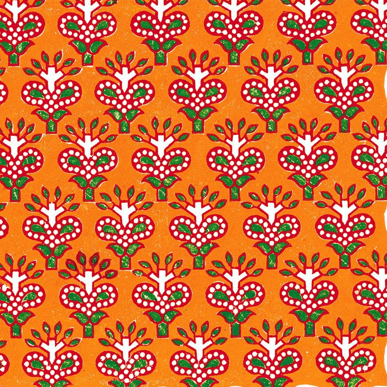 Indian Red Leaf Blockprint Bottle Wrap on La Marca Prosecco