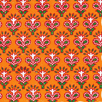 Thumbnail for Indian Red Leaf Blockprint Bottle Wrap on La Marca Prosecco