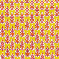 Thumbnail for Wrap Indian Blockprint Yellow Leaf Bottle Wrap on Champagne Bottle