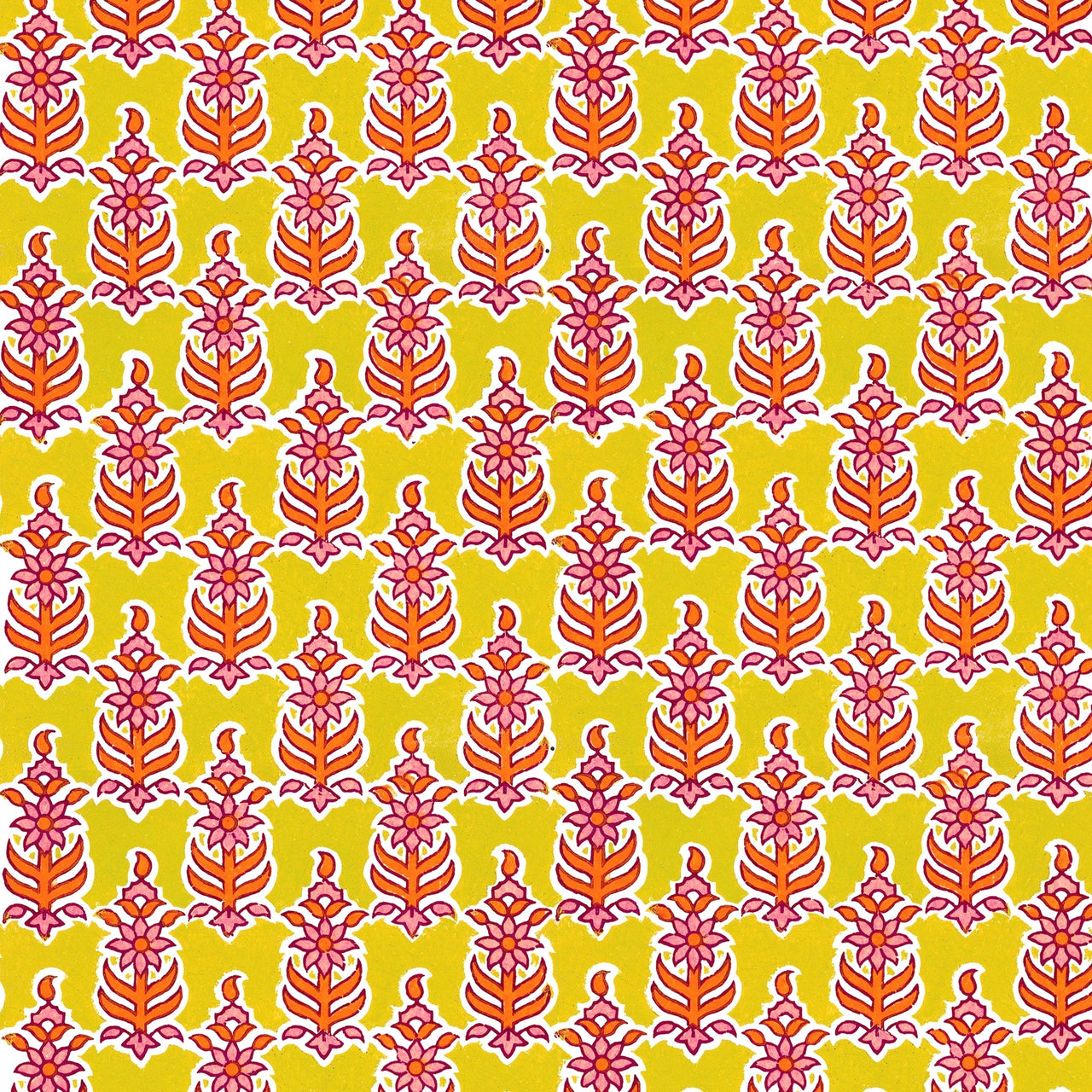 Indian Yellow Leaf Blockprint Bottle Wrap on La Marca Prosecco