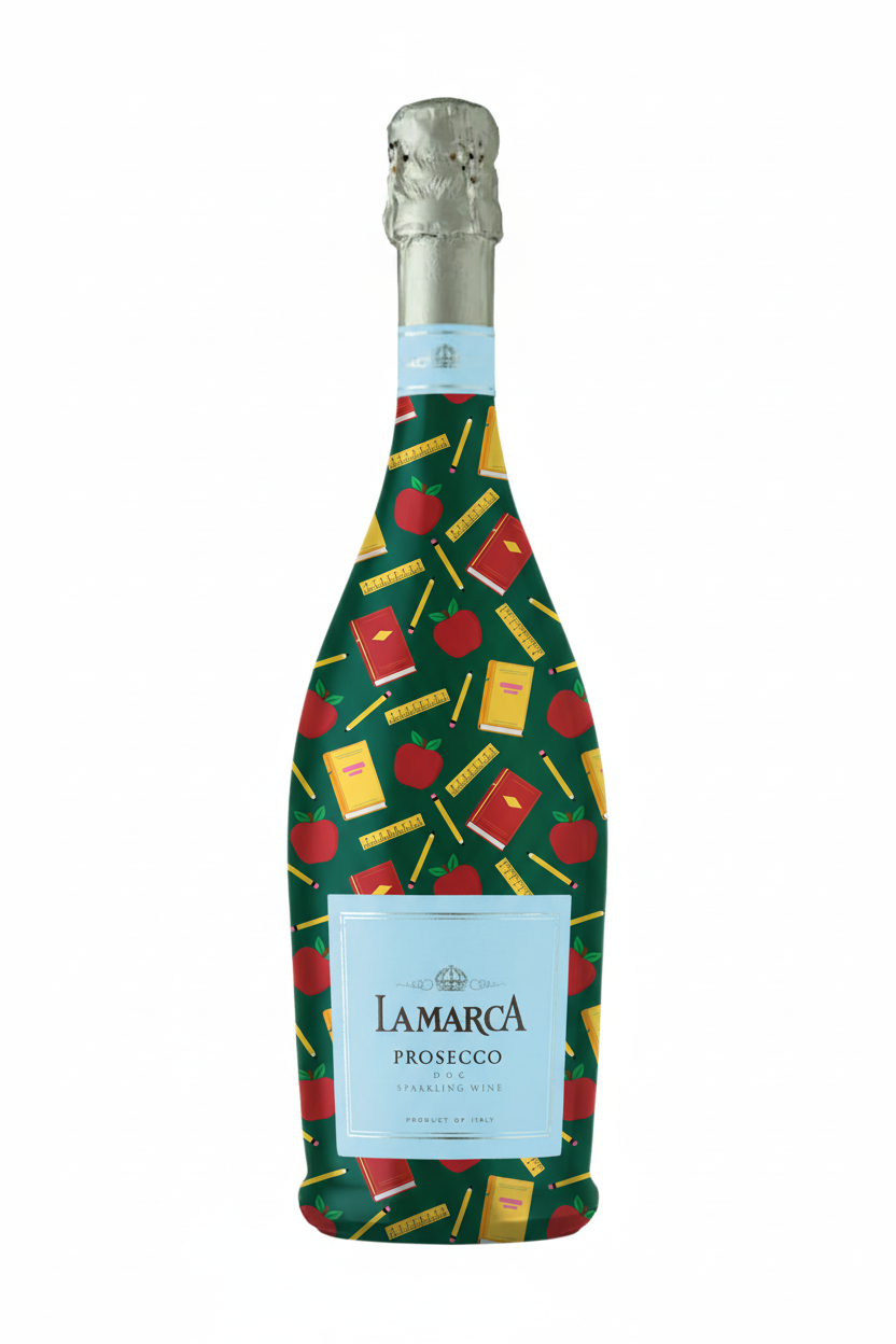 LaMarca Prosecco with Teacher's Pet Wrap