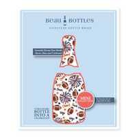 Thumbnail for Navy and Orange Game Day Mini Bottle Wrap Set on Mini La Marca Prosecco