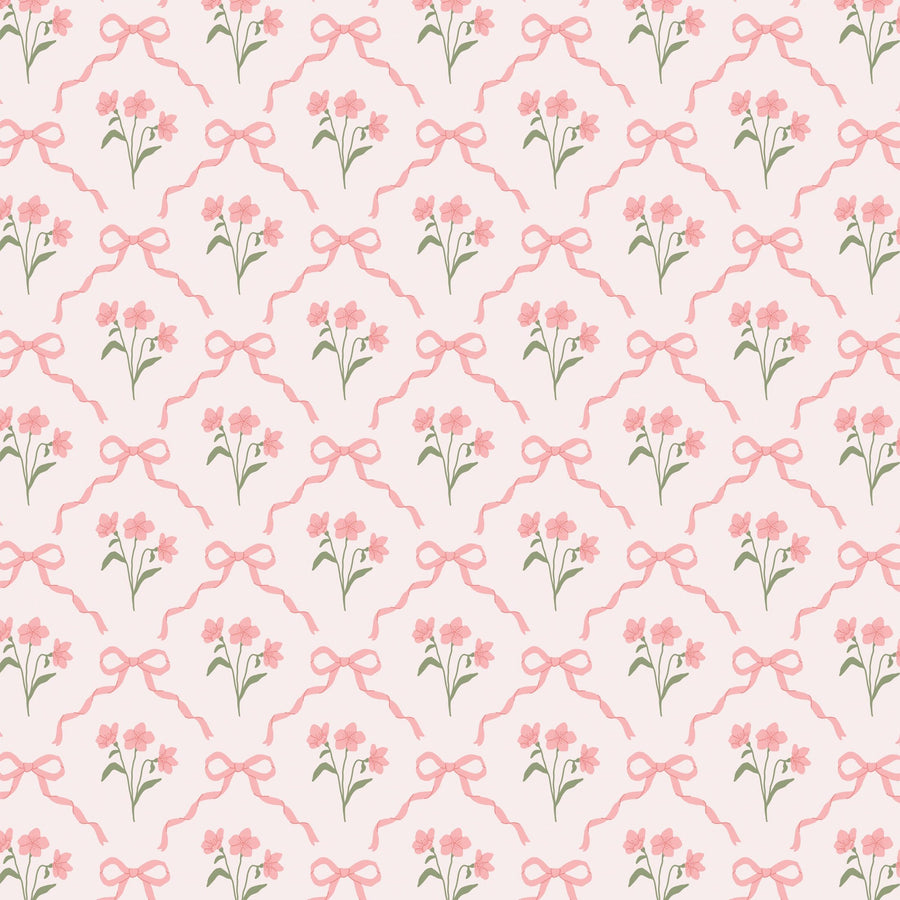 Pink Bows and Blossoms Bottle Wrap on La Marca Prosecco