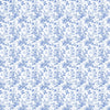 Grandmillenial Blue Floral Bottle Wrap on Champagne Bottle